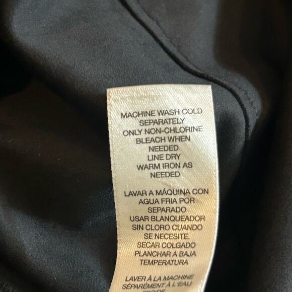 Chico's Dress Womens 2.5 (14 L) Black Fringe Hem Sleeveless Bohemian Festival - Picture 6 of 9